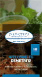 Mobile Screenshot of demetrisrestaurant.com